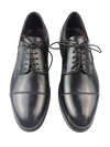 Scarpa Uomo Santoni - Derby Stringata Cap Toe pelle nero