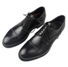 Scarpa Uomo Santoni - Derby Stringata Cap Toe pelle nero
