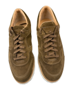 Scarpa Uomo Santoni - Sneacker Scamosciate colore blu suola gomma bianca
