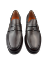 Scarpa Uomo Santoni - Mocassini Penny pelle testa di moro