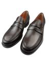 Scarpa Uomo Santoni - Mocassini Penny pelle testa di moro