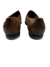 Scarpa Uomo Santoni - Mocassino Monk Strap Brogue pelle marrone