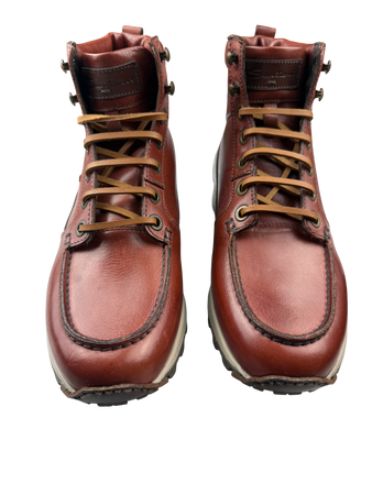 Scarpa Uomo Santoni - Scarponcino Stringato in Pelle