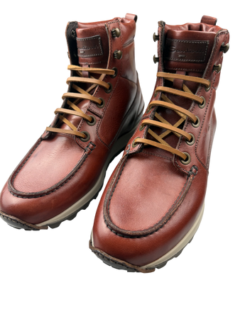 Scarpa Uomo Santoni - Scarponcino Stringato in Pelle