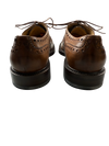 Scarpa Uomo Santoni - Francesina Stringata Brogue Rondine pelle Nocciola