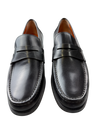 Scarpa Uomo Santoni - Mocassini Penny Pelle Nero