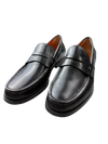 Scarpa Uomo Santoni - Mocassini Penny Pelle Nero