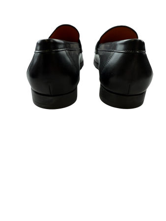 Scarpa Uomo Santoni - Mocassini Penny Pelle Nero