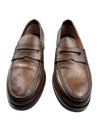 Scarpa Uomo Santoni - Mocassini Penny pelle marrone