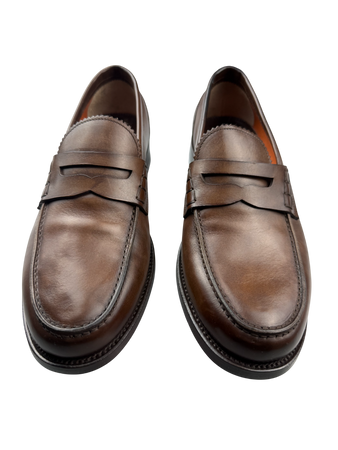 Scarpa Uomo Santoni - Mocassini Penny pelle marrone