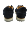 Scarpa Uomo Santoni - Sneacker scamosciata blu navy suola gomma bianca