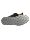 Scarpa Uomo Santoni - Sneacker scamosciata blu navy suola gomma bianca