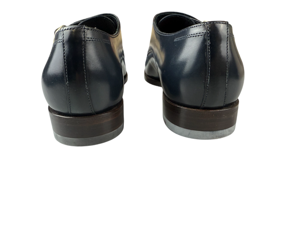 Scarpa Uomo Santoni - Doppia fibbia Cap Toe Pelle Blu