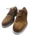 Scarpa Uomo Santoni - Derby Brogue Rondine Scamosciate