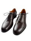 Scarpa Uomo Santoni - Oxford Stringata Cap Toe pelle testa di moro