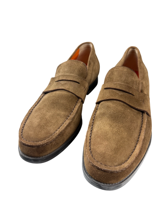 Scarpa Uomo Santoni - Mocassino Scamosciato