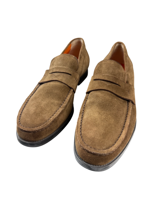 Scarpa Uomo Santoni - Mocassino Scamosciato