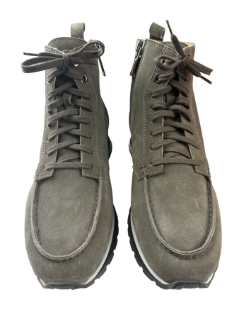 Scarpa Uomo Santoni - Scarponcino scamosciato colore Grigio Made in Italy