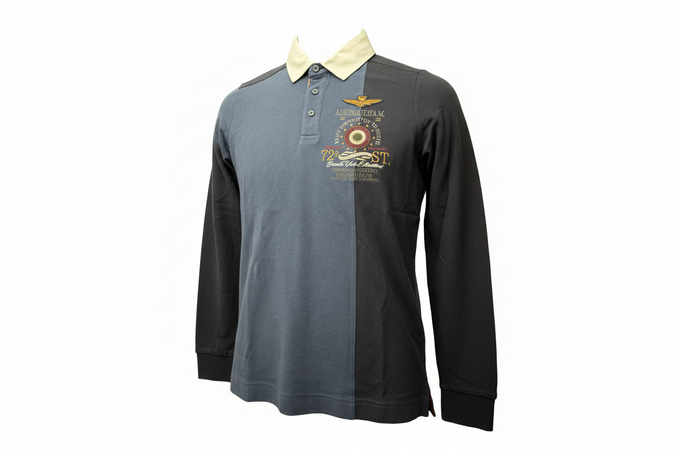 Maglia Polo uomo Aeronautica Militare - maniche lunghe