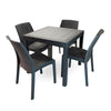 Sedia in Polipropilene  Phoenix effetto rattan per interno e esterno, adatto per bar e strutture