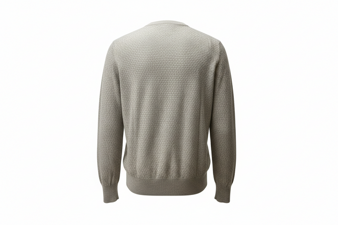 Maglia uomo La Fileria - Girocollo Grigio 100% Cotone Made in Italy
