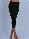 Leggings donna jadea lungezza 3/4 in cotone elasticizzato con pizzo art 4319