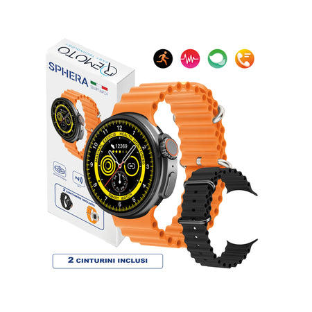 SpheraX smartwatch nero con cinturini inclusi