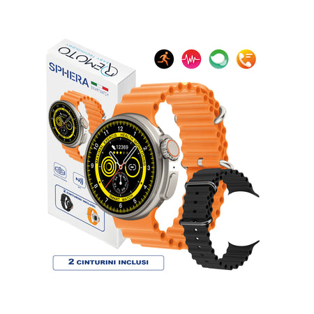 SpheraX smartwatch argento con cinturini inclusi