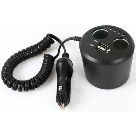 Presa accendisigari USB AUTO-T su portabevande 12 / 24V