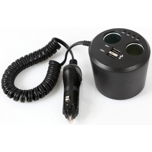 Presa accendisigari USB AUTO-T su portabevande 12 / 24V