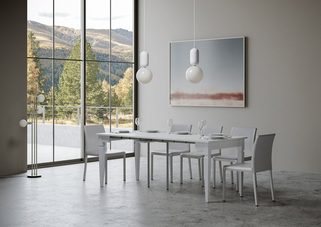 Tavolo consolle "Salerno" allungabile in legno per sala da pranzo