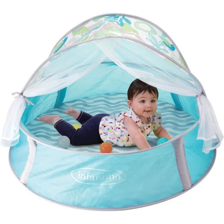 Piscina di palline evolutiva 3 in 1 con tettoia anti UV e zanzariera - INFANTINO - 303127