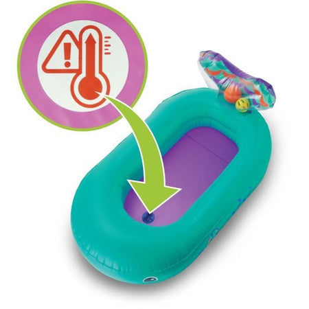 Vasca gonfiabile infantino balena - palline da gioco integrate e termiche - 76 x 45 cm