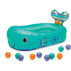 Vasca gonfiabile infantino balena - palline da gioco integrate e termiche - 76 x 45 cm