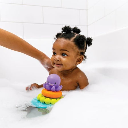 Giocattolo da bagno - INFANTINO - Piramide da bagno di polpo