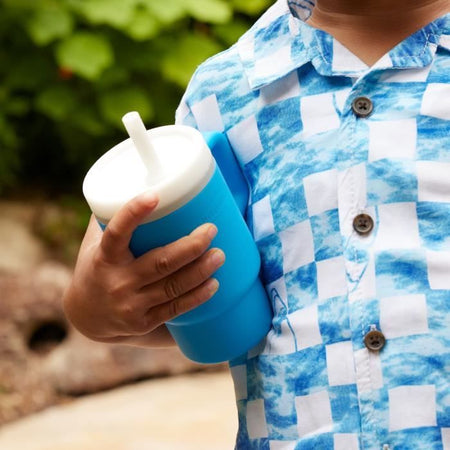 La mia prima tazza - INFANTINO - Silicone - Blu oceano