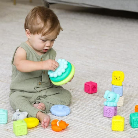 Scatola da 20 pezzi sensoriali - INFANTINO - 315222 - Impilabile