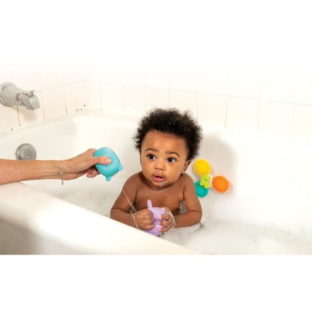 Set da bagno - INFANTINO - 315341 - 11 pezzi - Silicone
