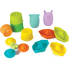 Set da bagno - INFANTINO - 315341 - 11 pezzi - Silicone
