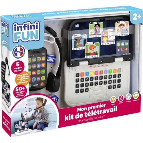 Kit di telelavoro - KD - Il mio primo kit di telelavoro - Effetti di luce e suoni realistici per 18 mesi