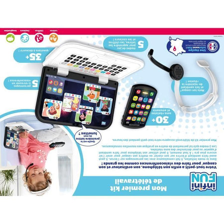 Kit di telelavoro - KD - Il mio primo kit di telelavoro - Effetti di luce e suoni realistici per 18 mesi