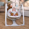 INGENUITY Sdraietta per bambini, altalena elettrica pieghevole - Cosy Spot - arco giochi rimovibile, impostazioni di oscillazione, timer, reclinazione
