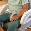 Asiento elevador plegable INGENUITY Deluxe gris, portátil con bandeja y correas incluidas