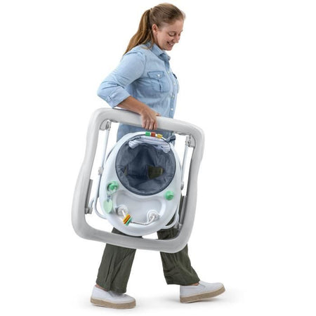 Girello con attività - INGENUITY - Collezione Chambray - Schienale comodo e imbottito - 3 altezze - Pieghevole