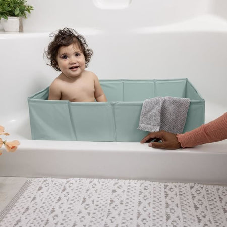 Vasca da bagno pieghevole per neonati - INGENUITY - Portatile - Rivestimento impermeabile - Facile da pulire