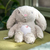 Luce notturna per bambini INGENUITY, peluche a forma di coniglio, peluche Sylvie, risponde al pianto del bambino, musicale, luminosa, rumore bianco e clip per ciuccio