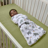 INGENUITY, Swaddling Bag, sacco nanna a forma di elefante, per la mezza stagione TOG 1. Regolabile da 3 a 6 mesi, certificato Oeko-Tex