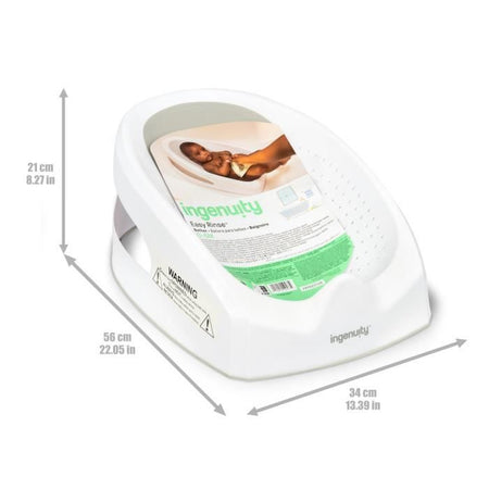 INGENUITY Lettino da bagnetto, Comfort e Sicurezza, Base morbida e antiscivolo - Utilizzabile dalla nascita fino a 6 mesi