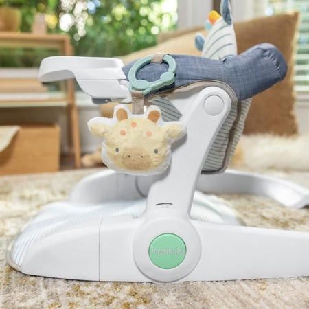 Sedile didattico INGENUITY Prop Spot, 3 posizioni di seduta, tablet e 2 giocattoli, Casi la zebra