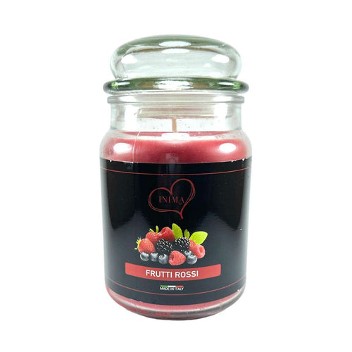 Candela Profumata ai Frutti Rossi 750 gr 150 ore - INIMA